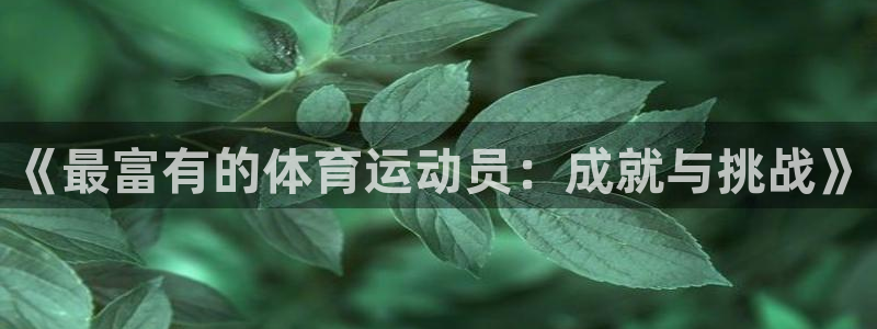 vsport体育官网下载招商电话号码查询：《最富有的体育运动